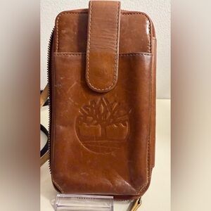 Timberland RFID Leather Phone Crossbody Wallet Bag